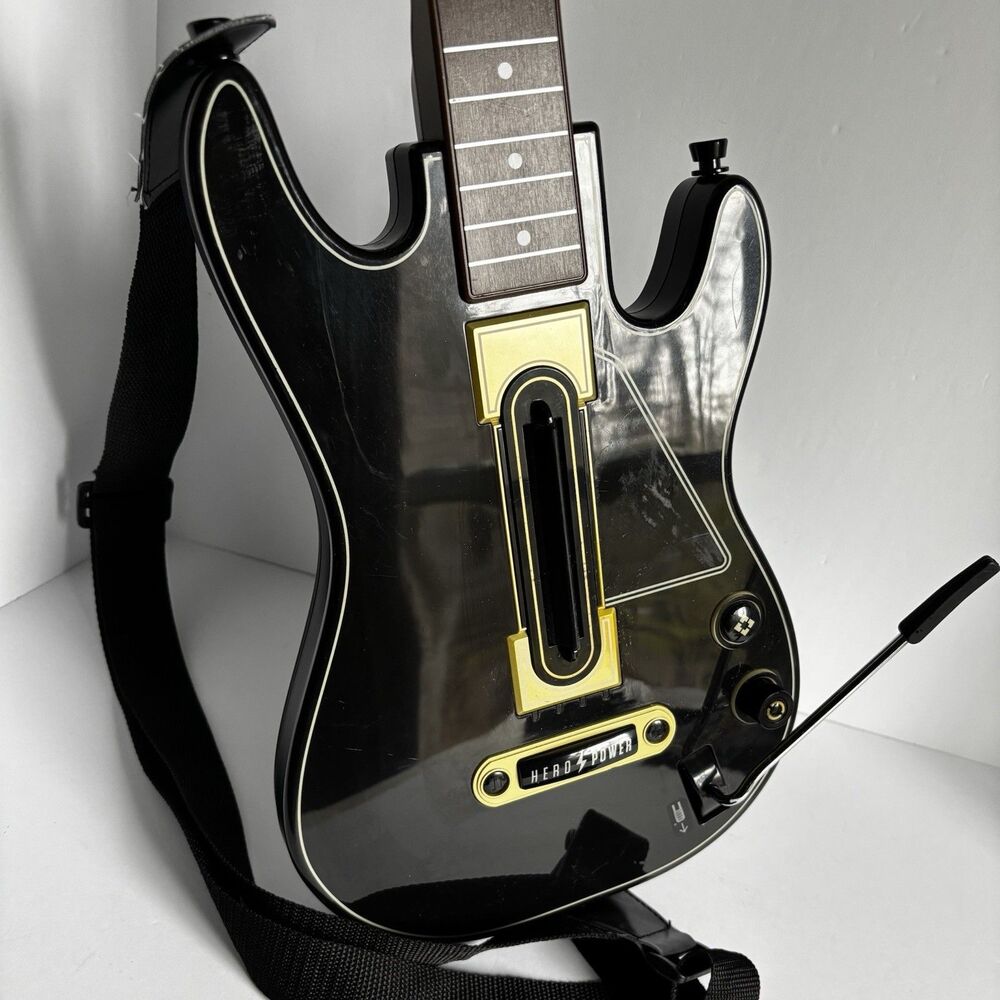Guitar Hero Live Wireless Black Gold Guitar Style 0000654 For PS3 No Dongle - Picture 2 of 8